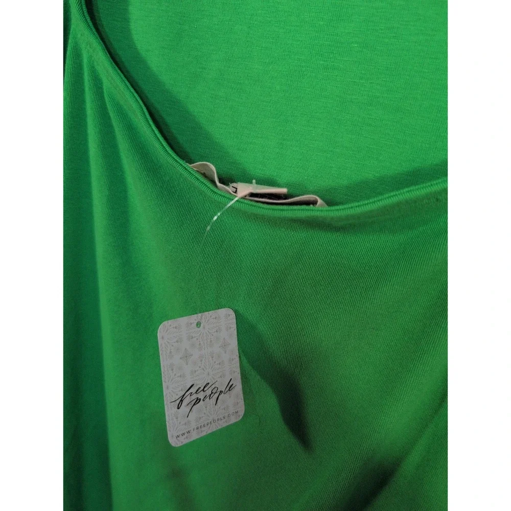 Free People Beach Rosalia Low Back Mini Dress Green Size L New